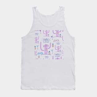 Hello Summer Cactus! Tank Top